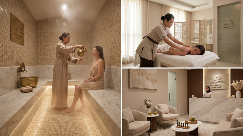 women's moroccan bath hammam design